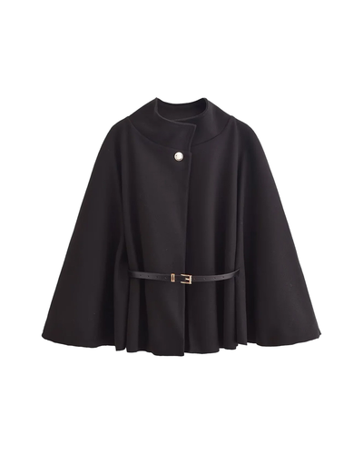 EMMA | Belted Cape Coat