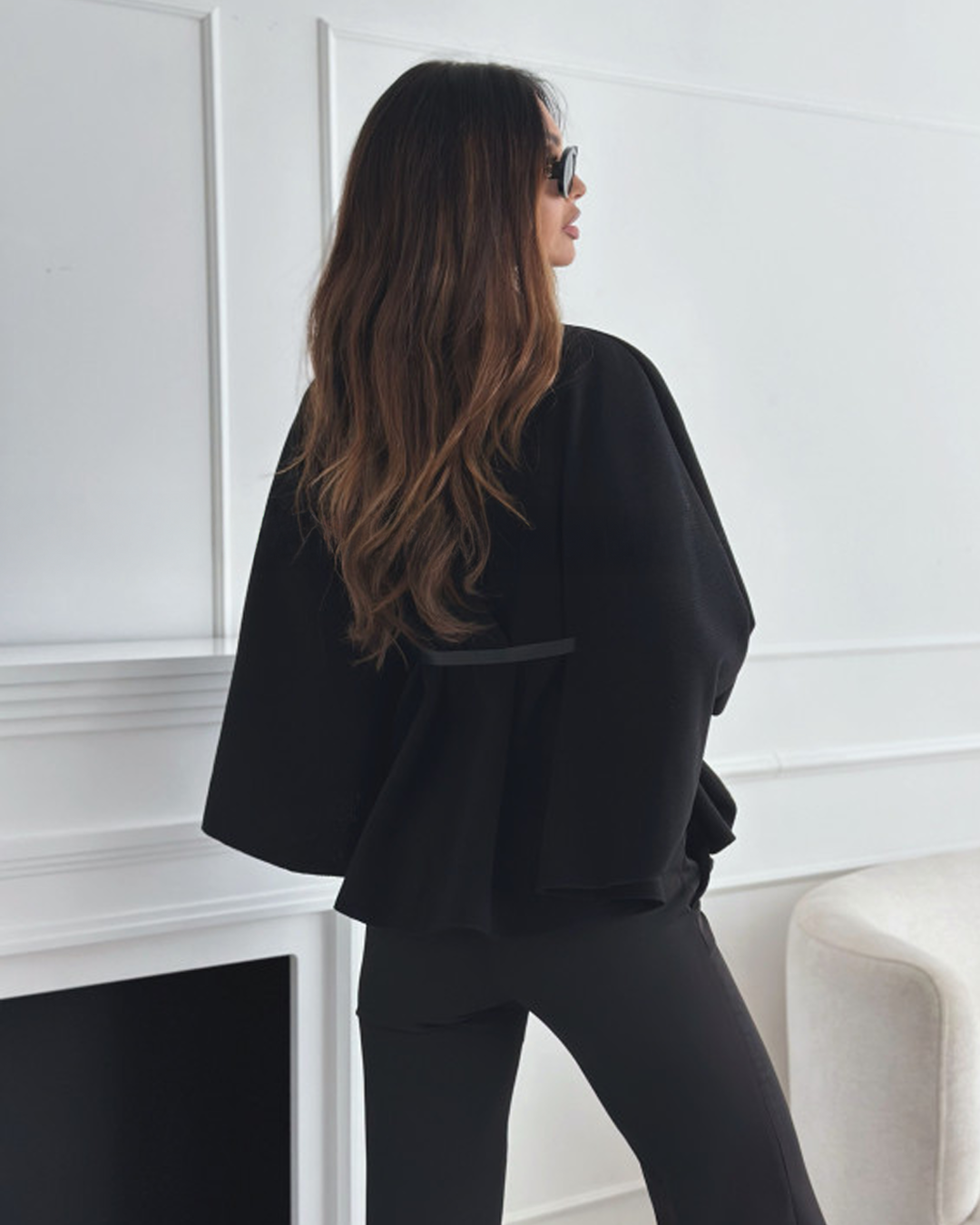 EMMA | Belted Cape Coat