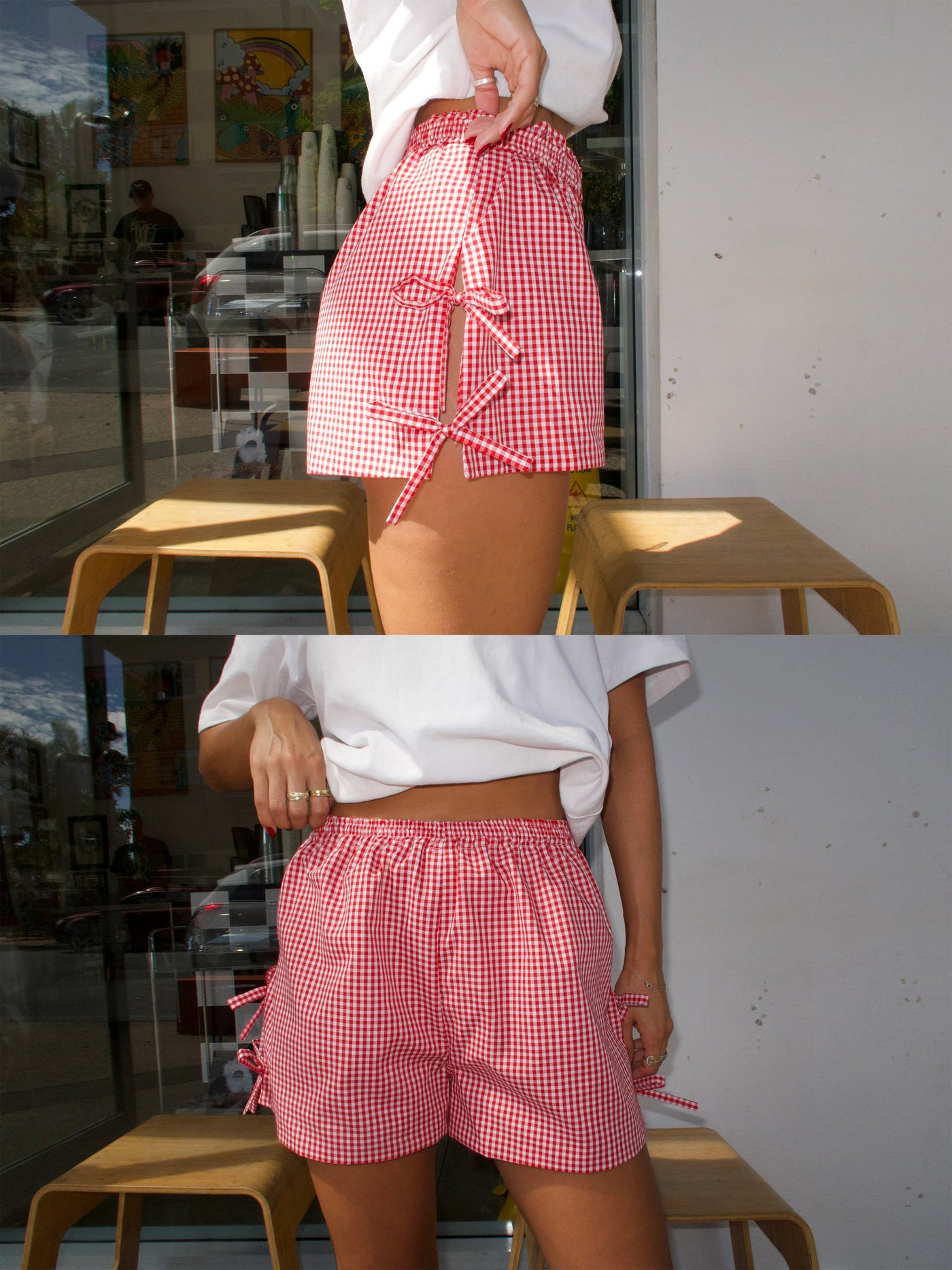 Aurora | Checkered shorts