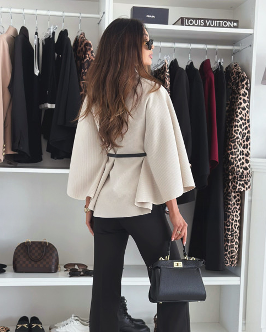 EMMA | Belted Cape Coat