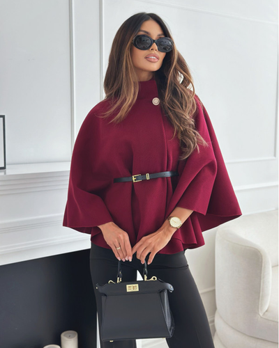 EMMA | Belted Cape Coat