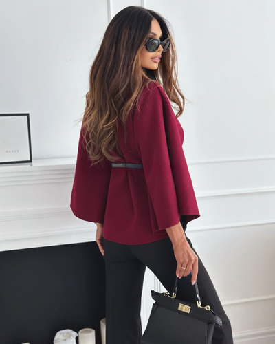 EMMA | Belted Cape Coat