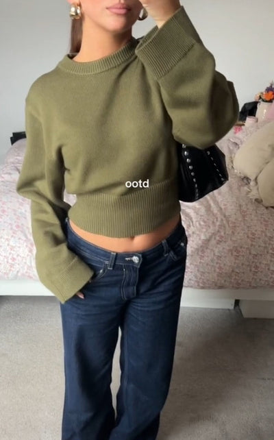 Chiara | Green Sweater