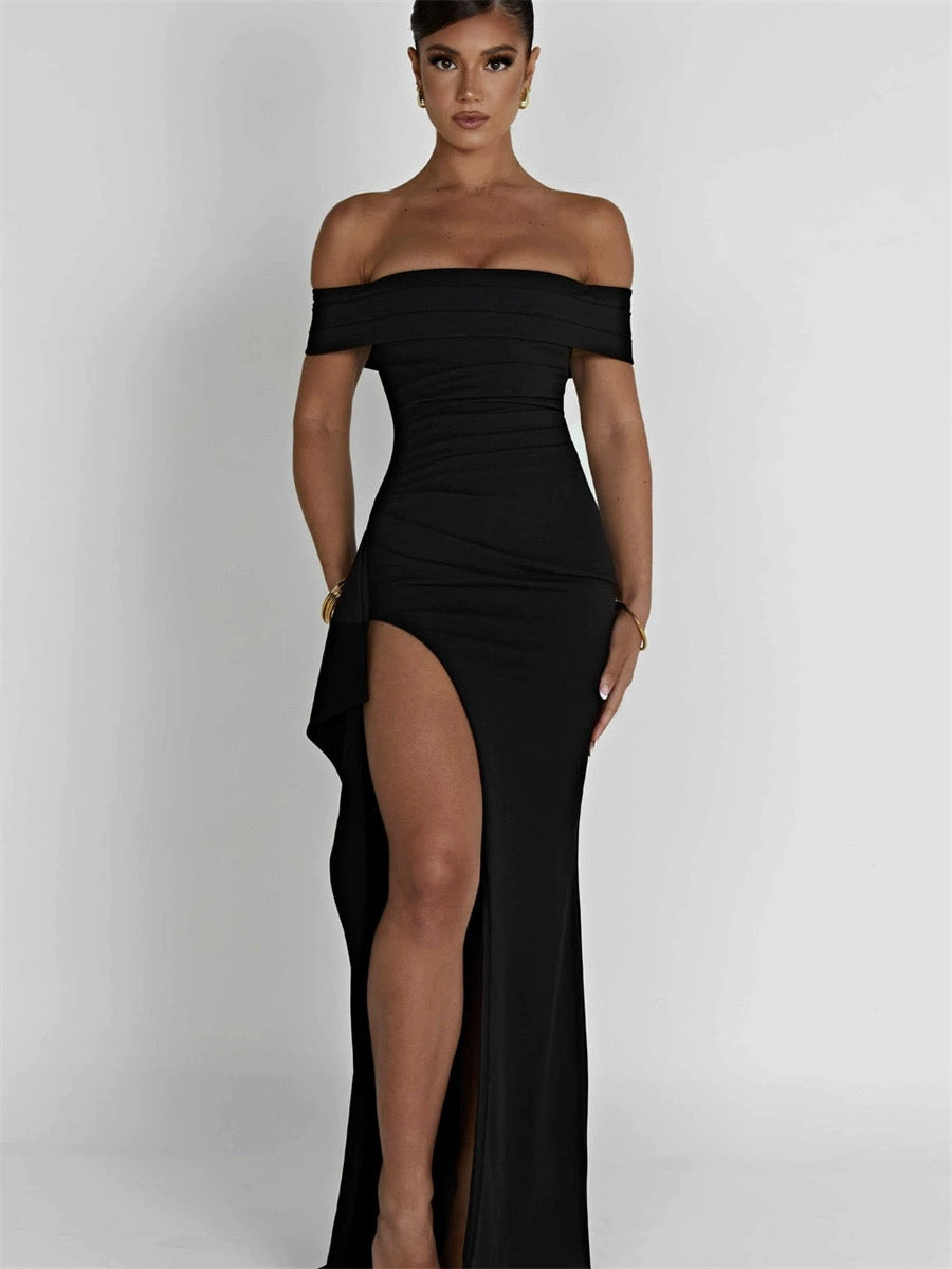 STINA | Off-Shoulder Splitt Kjole