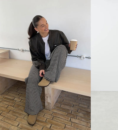 ANNA | Stripete Bukser