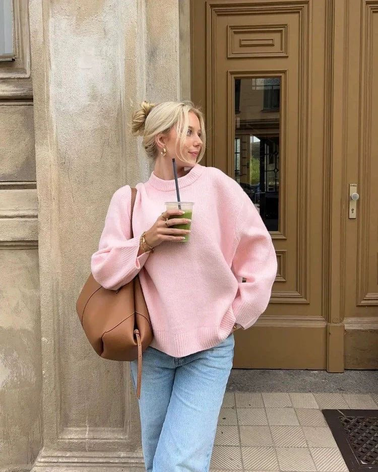 MAJA | Oversized Pink Sweater