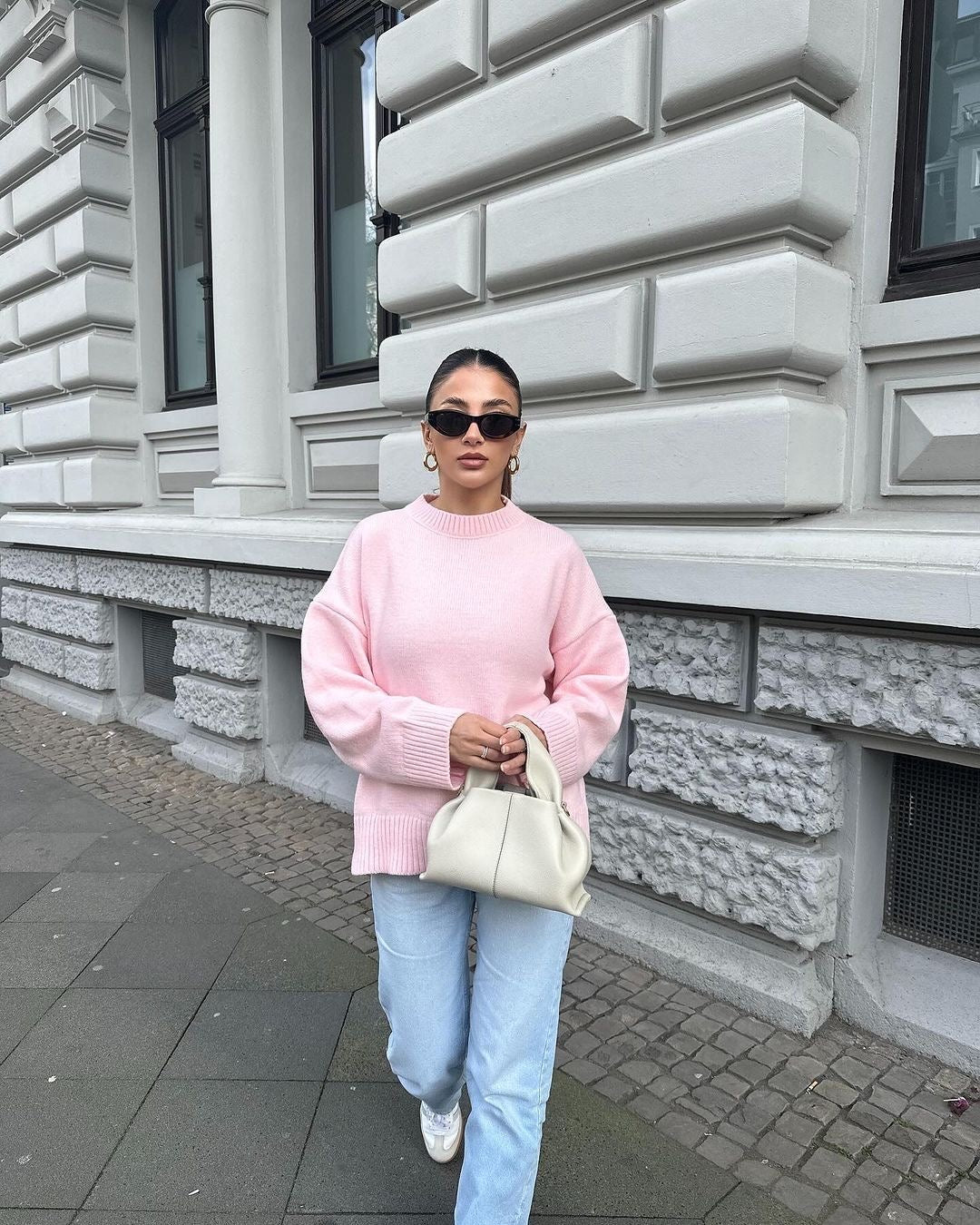 MAJA | Oversized Pink Sweater