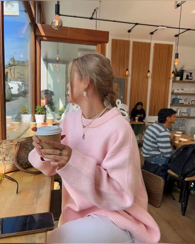 MAJA | Oversized Pink Sweater