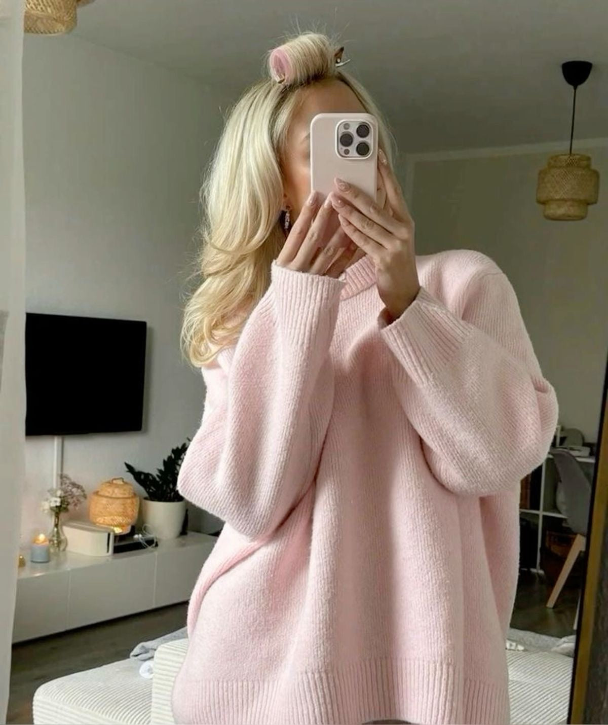 MAJA | Oversized Pink Sweater