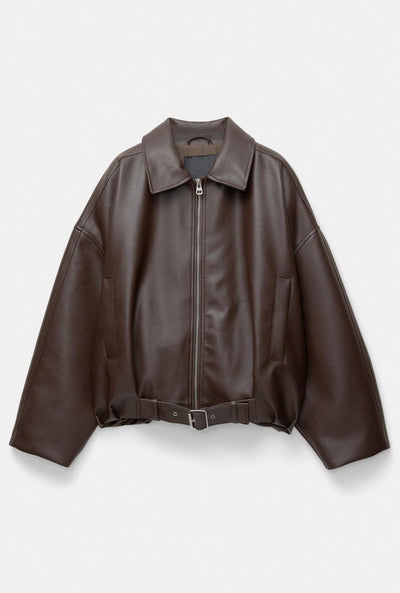 NORA | Skinnjakke Med Belt