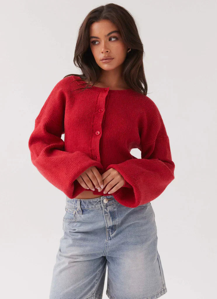 LISA | Red Cardigan