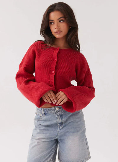 LISA | Red Cardigan