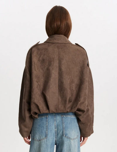 MALIN | Suede Bomber